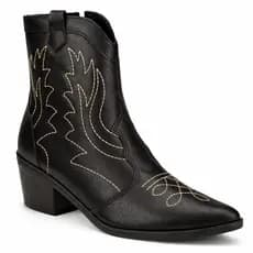Bota Texana Feminina Zamarini Cano Curto Confortável Estilo Rodeio Country Moda