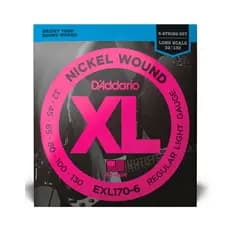 Corda D'Addario P/ Baixo 6 Cordas EXL170-6 32/130 - EC0133