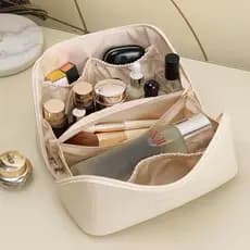 Bolsa Necessaire Organizador de Maquiagem Espaçosa Portátil Ideal para Viagem e Uso Diário