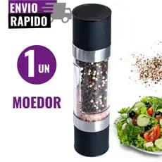 Moedor Duplo de Pimenta Sal Manual 2 Em 1 Himalaia Grãos Triturador