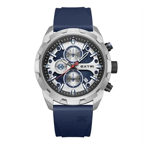 RELÓGIO DE PULSO MASCULINO EXTRI A PROVA D'ÁGUA 30 ATM PULSEIRA DE SILICONE