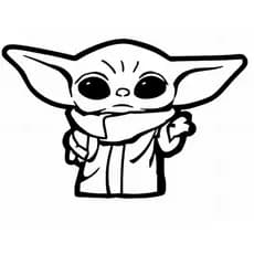 adesivo baby yoda grogu mandalorian disney star wars jedi