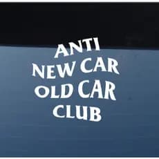 adesivo anti new car old car club carro