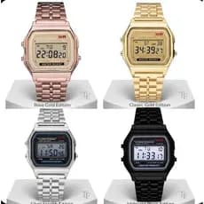 Relógio Retrô Vintage Unissex metal digital feminino e masculino Envio imediato Para todo Brasil Estiloso