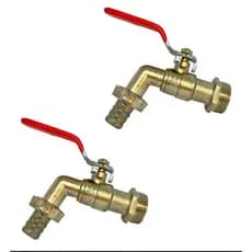 Kit 02 Torneiras Esfera 3/4” p/ Jardim - Profield - AMBAS AS ROSCAS SAO 3/4"