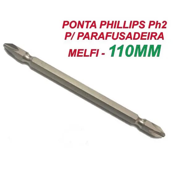 Ponta Bits philips Imantada PH2  100MM para Parafusadeira - MELFI
