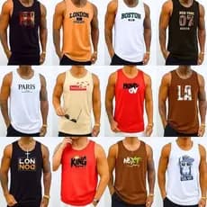 Kit 5 ou 3 Regatas Masculinas/P ao G6/ Algodão/plus size/Estilo urbano/envio rápido