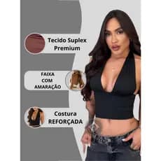 Top Cropped Feminino Suplex com Amarração Versátil para Diversos Looks