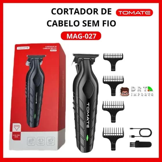 ✂ Cortador de Cabelo Sem Fio Tomate MAG-027