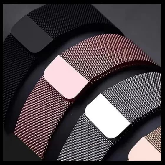 Pulseira Milanese Aço Metal Magnético Fecho 38mm -40mm- 42mm-44mm-45mm-49mm