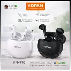 🎧 Fone Bluetooth Sem Fio KDPAN KN-770 TWS Smart Touch Bluetooth 5.4 Com Estojo Recarga