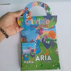 Kit Lembrancinha Infantil Personalizada Livrinho de Colorir /Revistinha (Sem Giz) Festa Aniversário