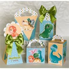 Kit Lembrancinhas Dinossauro Personalizada 3D – Festa Infantil, Chá de Bebê, Mesversário, Aniversário