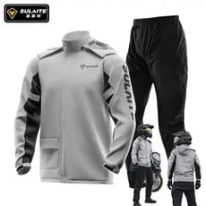Fato Casaco de Chuva para Moto Refletivo impermeável- Casaco e Calça com Capa para Sapatos (Unissex)