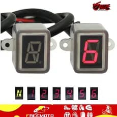 Visor Digital À Prova D'água Para Engrenagem De Motocicleta 5/6 Velocidades Com Compatibilidade Universal