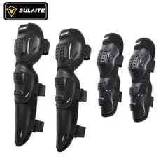Conjunto De Armadura De Proteção De Joelheira Anti-Derrapante 2 Em 1 Protetor De Cotovelos Para Bicicleta De Sujeira Ajustável