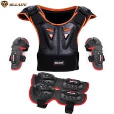 SULAITE Juventude Crianças Motocross Corpo Equipamento De Proteção Colete Armadura ATV Bicicleta Da Sujeira Ternos Peito