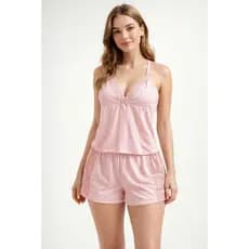 Baby Doll Feminino Canelado com Renda – Conforto + Estilo para Suas Noites 💖