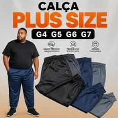 Calça Masculina Plus Size Quentinha Flanelada G4 G5 G6 G7