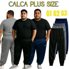 Kit 3 Calça Moletom Quentinha Flanelada Inverno G1 G2 G3