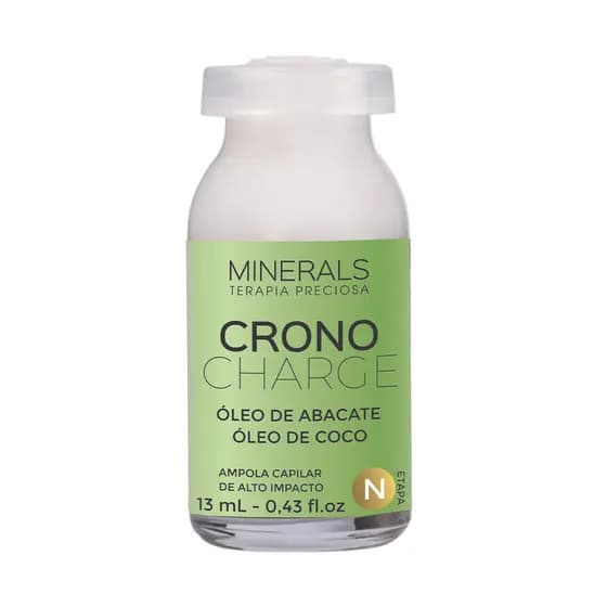 Ampola Minerals Crono Charge Oleo De Coco E Abacate 13 Ml