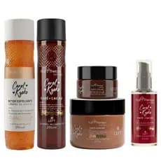 Linha de Reconstrutor Capilar Café + Cacau Carol Kyoko | Reconstrução, Nutrição e Brilho