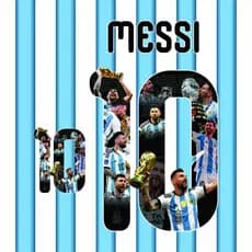 Personalizacao MESSI termocolante para camisas