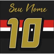 Fonte em termocolante para personalizar camisas 2025/26