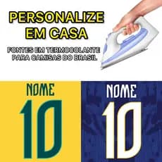 Termocolante para personalizacao camisas copa do mundo Brasil