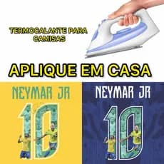 Termocolante personalizado NEYMAR JR Brasil com assinatura para aplicar na camisa