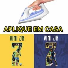 Termocolante VINI JR Brasil para aplicar em casa na camisa