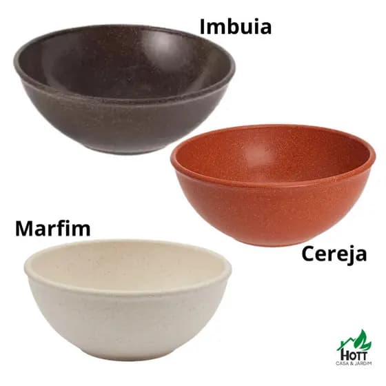 Tigela Cumbuca redonda 700mL. EVO Cedro
