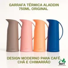 Garrafa Termica 750ml Aladdin Design Moderno Original Garrafa de Cafe Cha Chimarrao