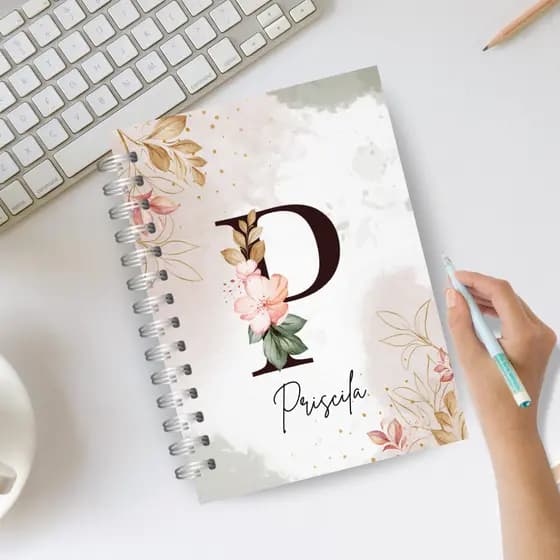 Agenda / Caderno / Planner - Personalizado com Nome - 2025