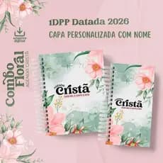 Agenda Cristã 2026 -  Floral - Personalizada com Nome