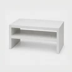 Suporte Monitor Com Prateleira 33cm Branco Base Elevada