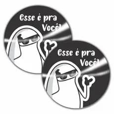 Etiqueta Adesiva Redonda - 005 Flork Esse é Pra Você - 500 Unidades