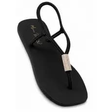 RASTEIRINHA SANDALIA LOOK FEMININA DE DEDO PRETA CONFORTAVEL ESTILOSA CHIQUE PARA DIA A DIA CASUAL