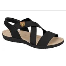 Sandália Feminina Modare 7125.249 Salto Baixo Elástico Original Ultra Conforto Esporão Confortável Macia Ortopédica