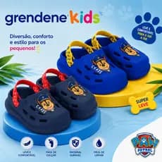 Sandália Babuche Grendene Kids Original Patrulha Canin Meninos 23105 Boys Gaspea Personagem Infantil
