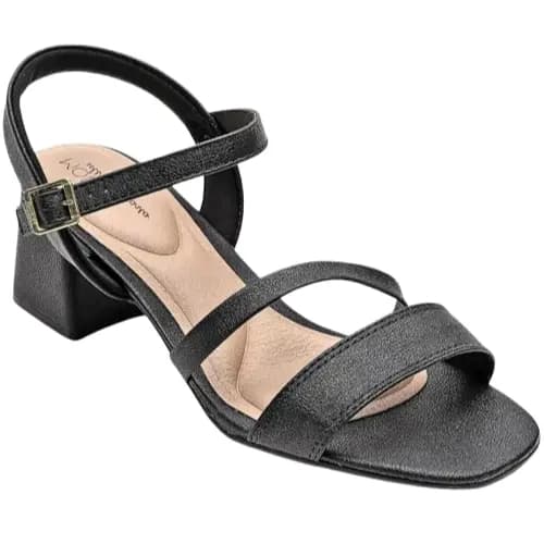 Sandália Feminina Modare 7172.101 UltraConforto Salto Grosso Médio Modare Casual Confortável Anatômica Leve