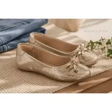 Sapatilha Infantil Molekinha 2083.1106 Cinderel Metalizada Festa Casual Criança Meninas Moda