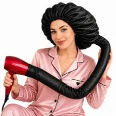 Touca de Cetim  Difusora Touca Seca Cabelo Toca Difusora Secadora - seca cabelo - com Regulador