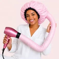 Touca Difusora de Cetim com Regulador para Secar Cabelo  Toca Secadora Touca de Cetim Inverno