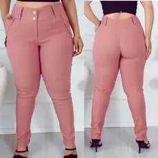 Calça Feminina Plus Size Bengaline elastano