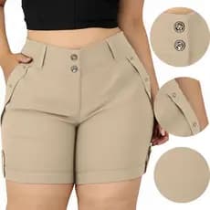 Short Social Plus Size Cintura Alta: Moda Feminina do 38 ao 52 - Verão 2026