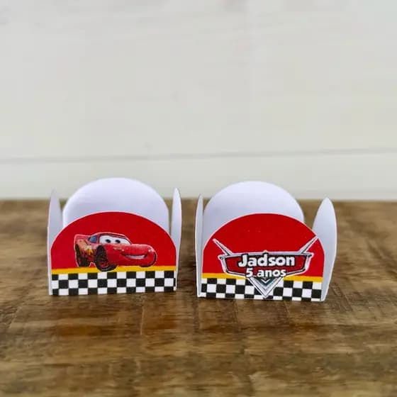 Forminhas para Doces Personalizadas Carros Relampago Mcqueen | Brigadeiro | Festa Aniversário Infantil