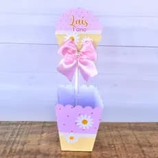 Centro de Mesa Cachepot Margaridas | Pegue e Monte | Personalizados | Festa infantil | Aniversário