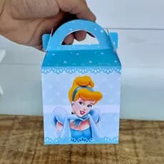 Caixa Maleta Cinderela | Pegue e Monte | Personalizados | Lembrancinhas | Festa | Aniversário