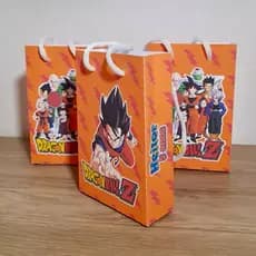 Sacolinha Personalizada Dragon Ball | Pegue e Monte | Lembrancinhas | Festa infantil | Aniversário
